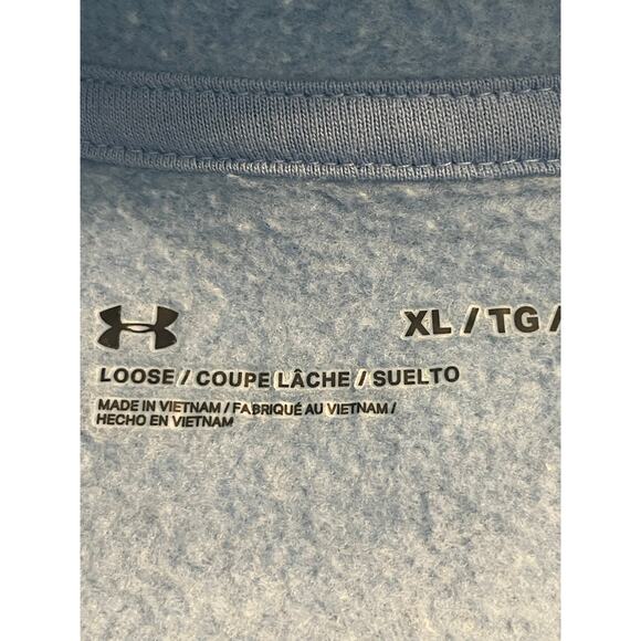 Under Armour Lt.  Blue  Fleece Freedom Rival hoodie XL - Picture 6 of 12